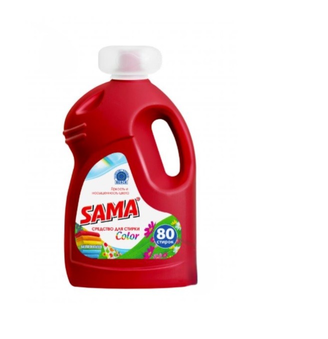 Гель для прання SAMA Color, для кольорової білизни, 4л